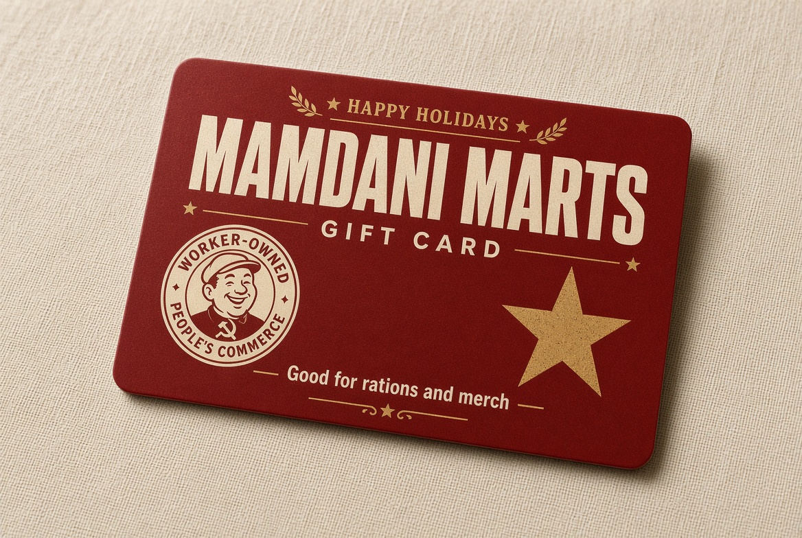 Holiday gift card